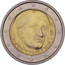 Италия 2 евро 2013 год - Джованни Боккаччо