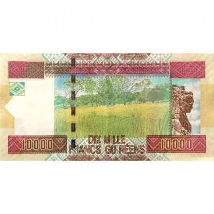 Гвинея 10000 франков 2012 год - UNC