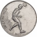 Конго 50 сентим 2002 год - Футболист