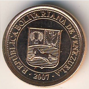 Венесуэла 1 сентимо 2007 год - Герб