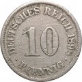 Германия 10 пфеннигов 1898 год (A)