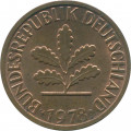 ФРГ 1 пфенниг 1978 год (F)