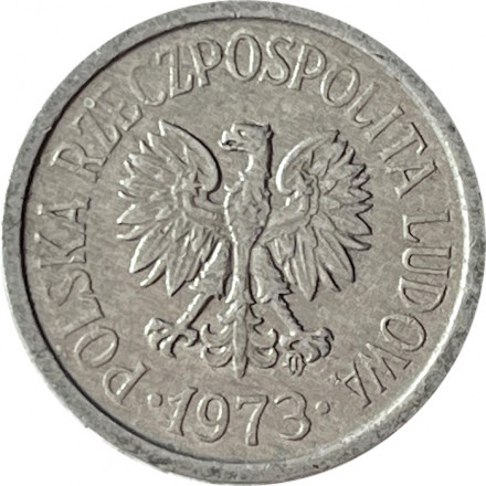 Польша 10 грошей 1973 год (Отметка монетного двора &quot;MW&quot;)