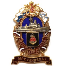 Знак За службу России в ВМФ. МРК "Ливень"