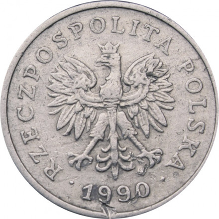Польша 20 грошей 1990 год