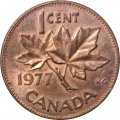 Канада 1 цент 1977 год