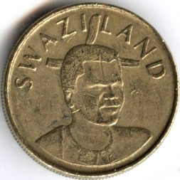 Монета Свазиленд 1 лилангени 2008 год - Мсвати III