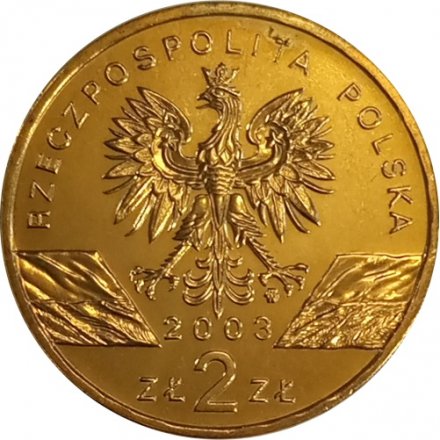 Польша 2 злотых 2003 год - Речной угорь
