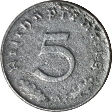 Третий Рейх 5 рейхспфеннигов 1940 год (A)