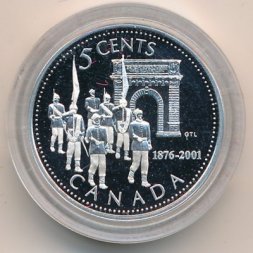 Канада 5 центов 2001 год