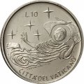 Ватикан 10 лир 1969 год