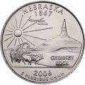 США 25 центов 2006 год - Штат Небраска (P)