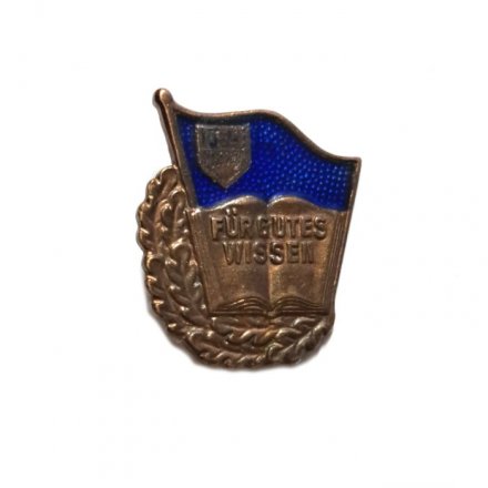 Значок Fur gutes wissen. FDJ. За хорошие знания. ГДР. Комсомол, тяжелый