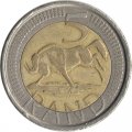 ЮАР 5 рэндов 2005 год - Антилопа гну