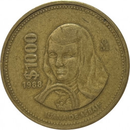 Мексика 1000 песо 1988 год