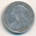 Великобритания 3 пенса 1897 год