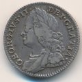 Великобритания 6 пенсов 1757 год