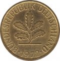 ФРГ 5 пфеннигов 1972 год (J)