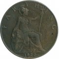 Великобритания 1 фартинг 1919 год