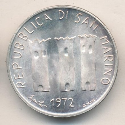 Сан-Марино 500 лир 1972 год