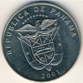 Панама 1/2 бальбоа 2001 год