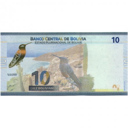 Боливия 10 боливиано 2018 год - UNC