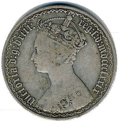 Великобритания 2 шиллинга (1 флорин) 1879 год