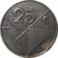 Аруба 25 центов 1993 год