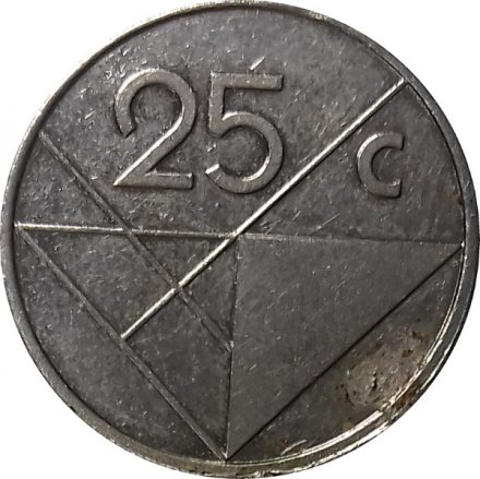 Аруба 25 центов 1993 год