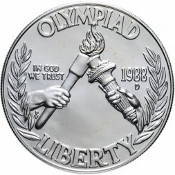 США 1 доллар 1988 год - XXIV летние Олимпийские Игры, Сеул 1988 (D)