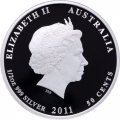Австралия 50 центов 2011 год - Год кролика