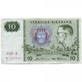 Швеция 10 крон 1985 год - Густав VI. Снежинки - F