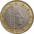 Люксембург 1 евро 2014 год - Великий герцог Люксембурга Анри