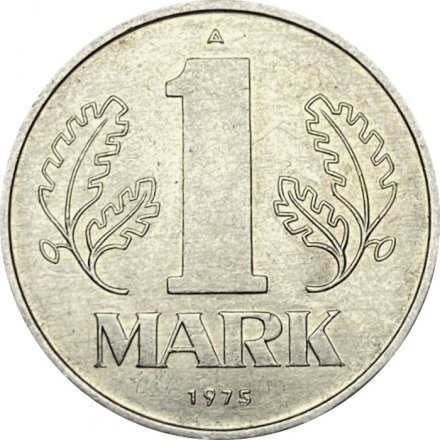 ГДР 1 марка 1975 год