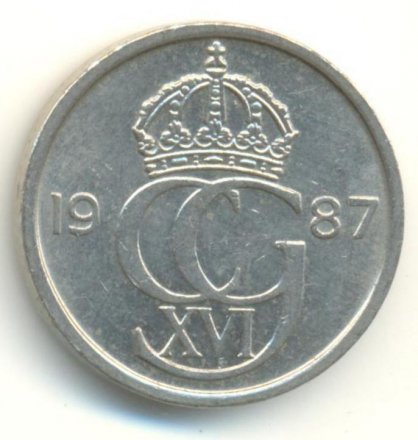 Швеция 50 эре 1987 год