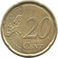 Бельгия 20 евроцентов 2007 год