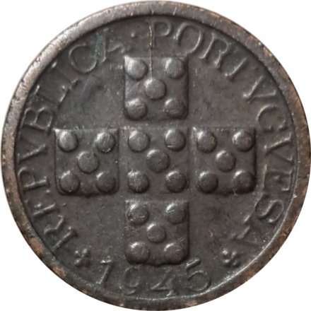 Португалия 10 сентаво 1945 год