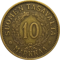 Финляндия 10 марок 1930 год (маленький тираж)