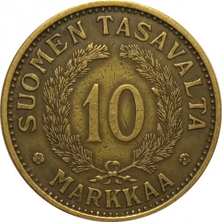 Финляндия 10 марок 1930 год (маленький тираж)