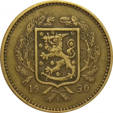 Финляндия 10 марок 1930 год (маленький тираж)