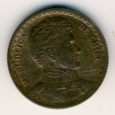 Чили 1 песо 1943 год