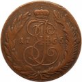 5 копеек 1765 год СМ Екатерина II (1762 - 1796) - VF+