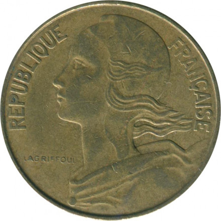 Франция 10 сантимов 1974 год - Марианна