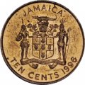 Ямайка 10 центов 1996 год