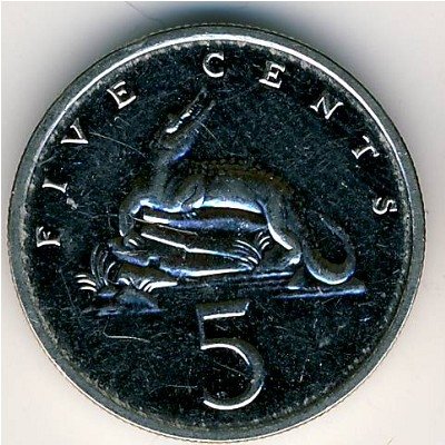 Ямайка 5 центов 1992 год