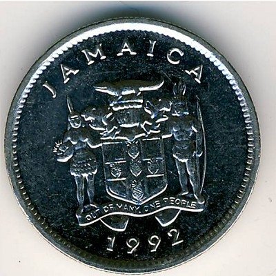 Ямайка 5 центов 1992 год
