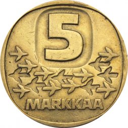 Финляндия 5 марок 1979 год - Ледокол Урхо