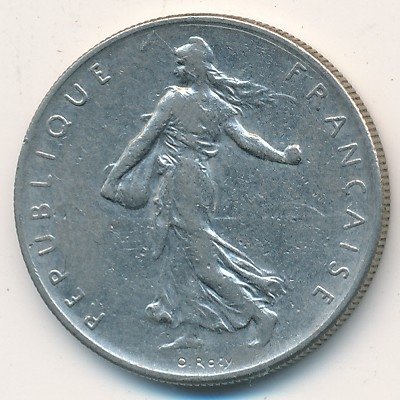 Франция 1 франк 1960 год