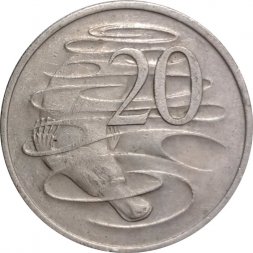Австралия 20 центов 1972 год - Утконос