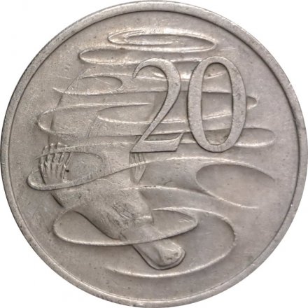 Австралия 20 центов 1972 год - Утконос